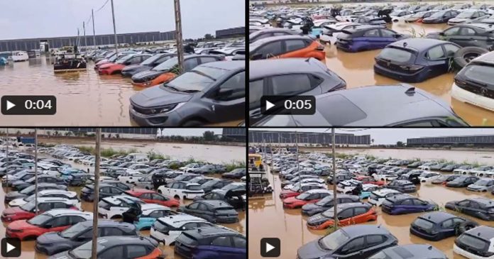 Vijayawada Floods: 300 Cars Submerged as Krishna River Overflows