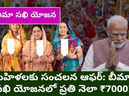 Sensational offer for women: ₹7000 every month in Bima Sakhi Yojana!