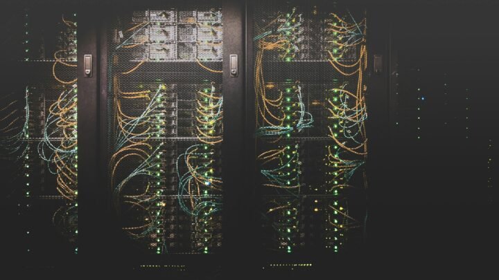 Data center server racks illustrating AMD chip supply and AI infrastructure demand