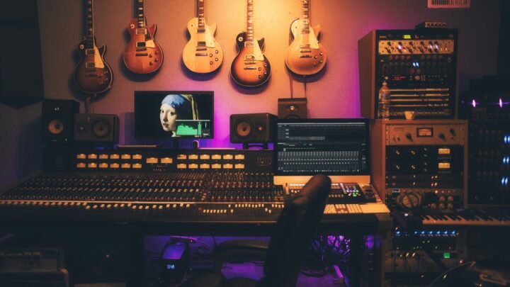 Music studio illustrating Italy's investigation into AI music startup Suno